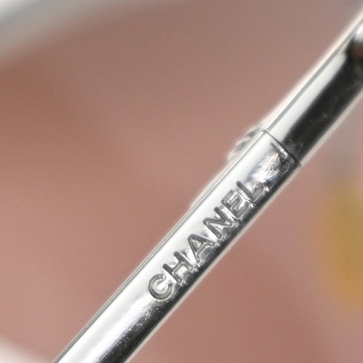 CHANEL CC Logo Sunglasses Eye Wear Plastic Metal Brown Silver 4041 33RP141