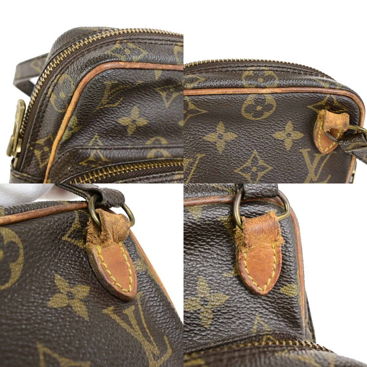 LOUIS VUITTON Mini Amazon Shoulder Bag Monogram Leather Brown M45238 63FB209