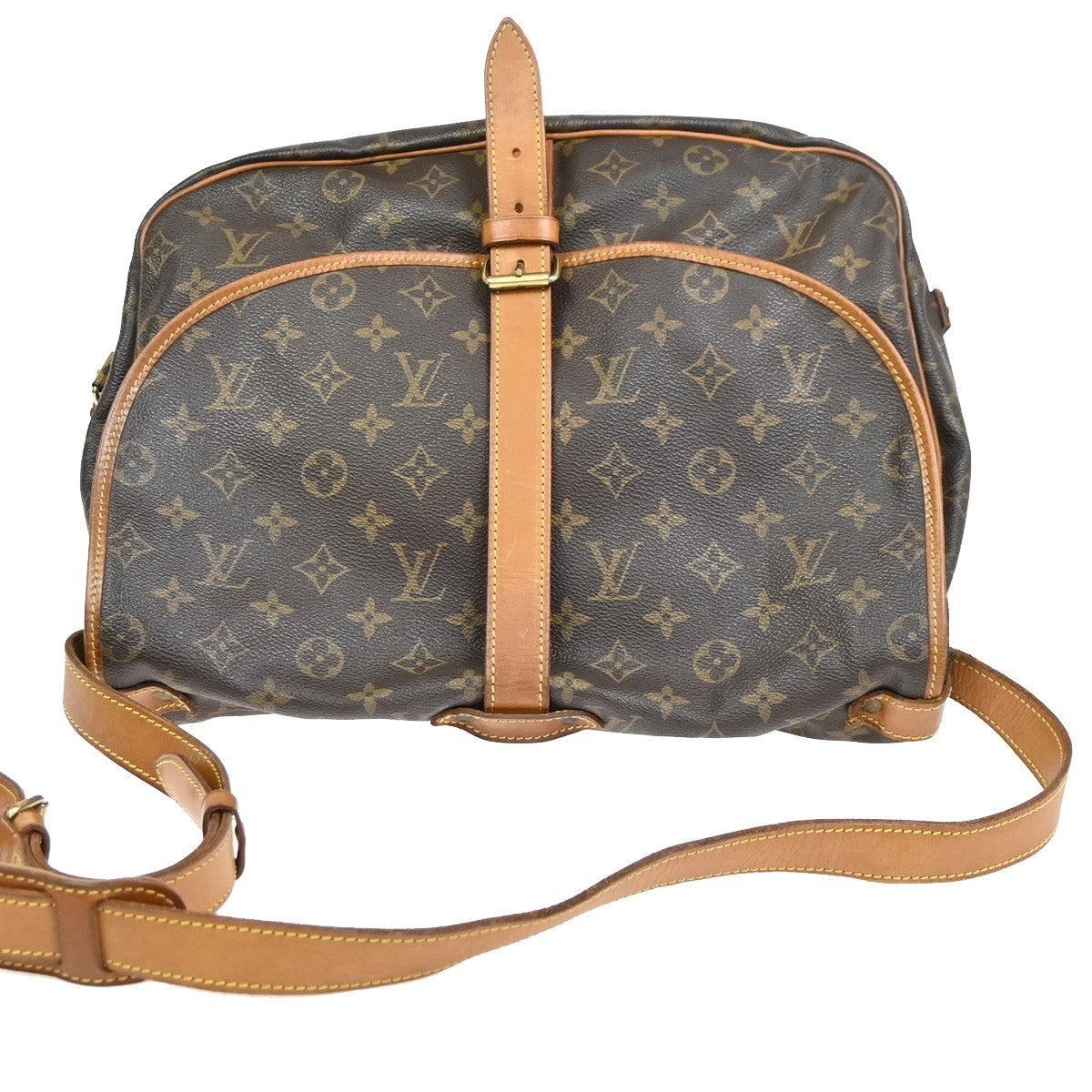 LOUIS VUITTON Saumur 35 Shoulder Bag Monogram Leather BN France M42254 78KC650