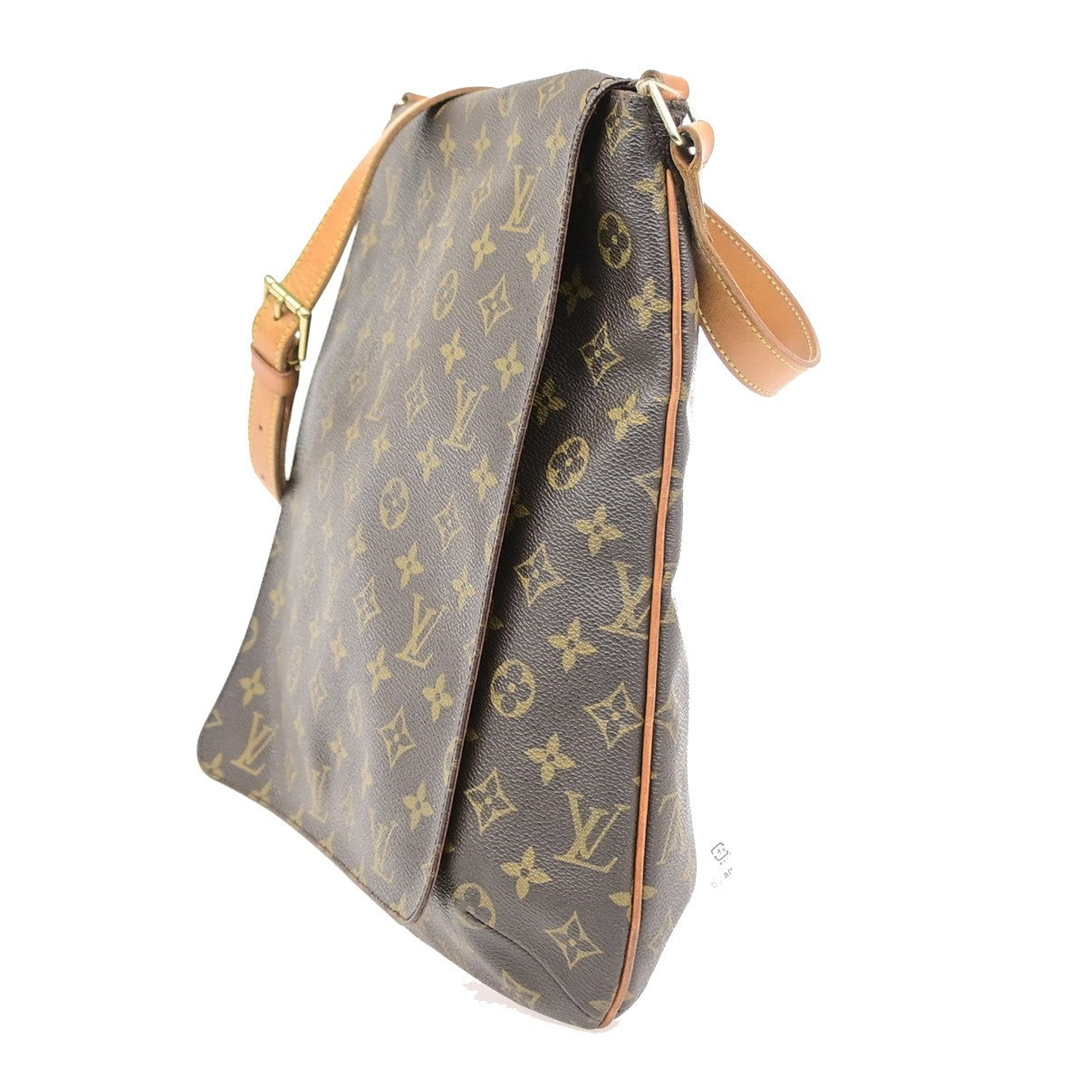LOUIS VUITTON Musette Shoulder Bag Monogram Leather Brown France M51256 72YJ236