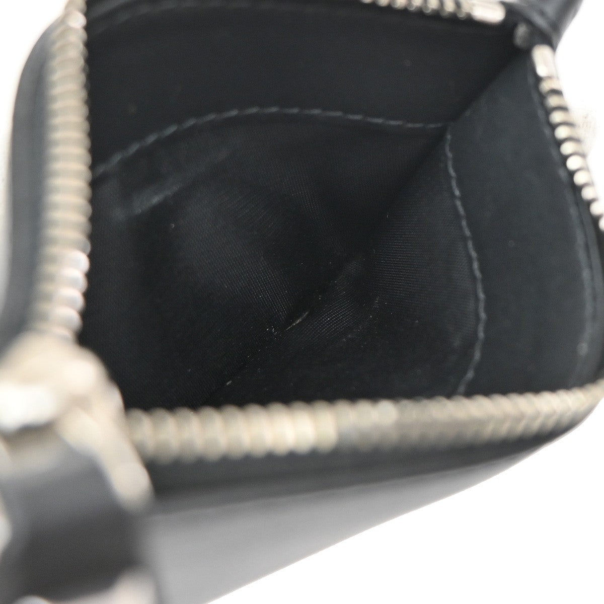 VALENTINO GARAVANI VLTN Logo Coin Wallet Card Holder Studs Leather Black 67KP228