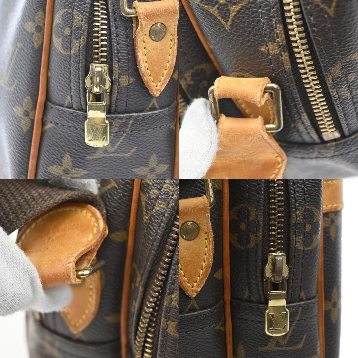 LOUIS VUITTON Reporter PM Crossbody Shoulder Bag Monogram Leather M45254 81MA044