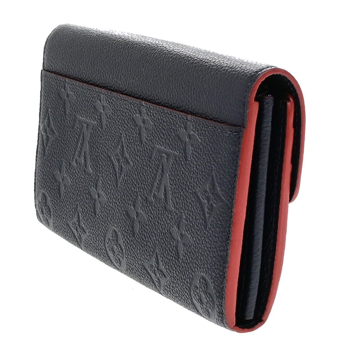 LOUIS VUITTON Portefeuille Sarah Wallet Monogram Empreinte Blue M62125 35EE082