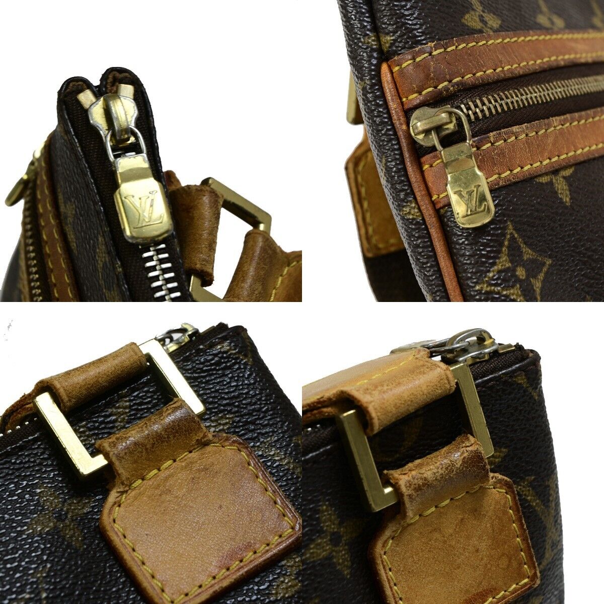 LOUIS VUITTON Pochette Bosphore Shoulder Bag Monogram Leather BN M40044 35EC569