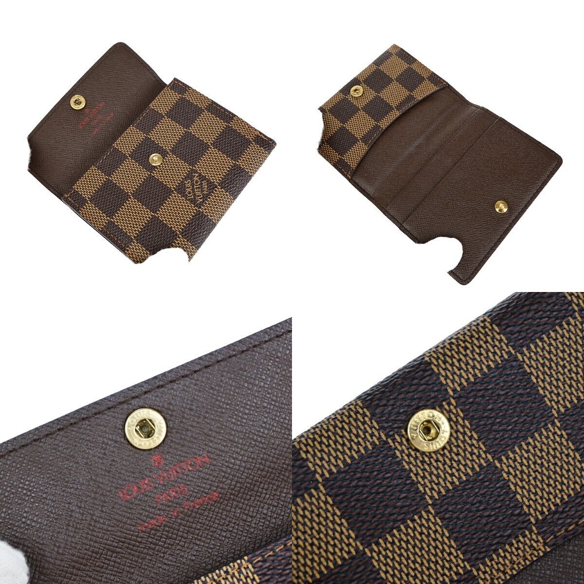 LOUIS VUITTON Ludlow Coin Case Wallet Bifold Damier Ebene Leather N62925 69EB052