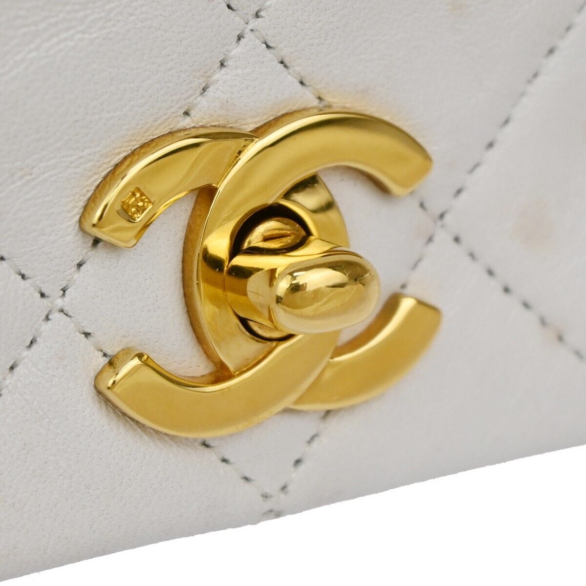 CHANEL CC Logo Matelasse 23 Chain Shoulder Bag Leather WE GHW Vintage 657RH323