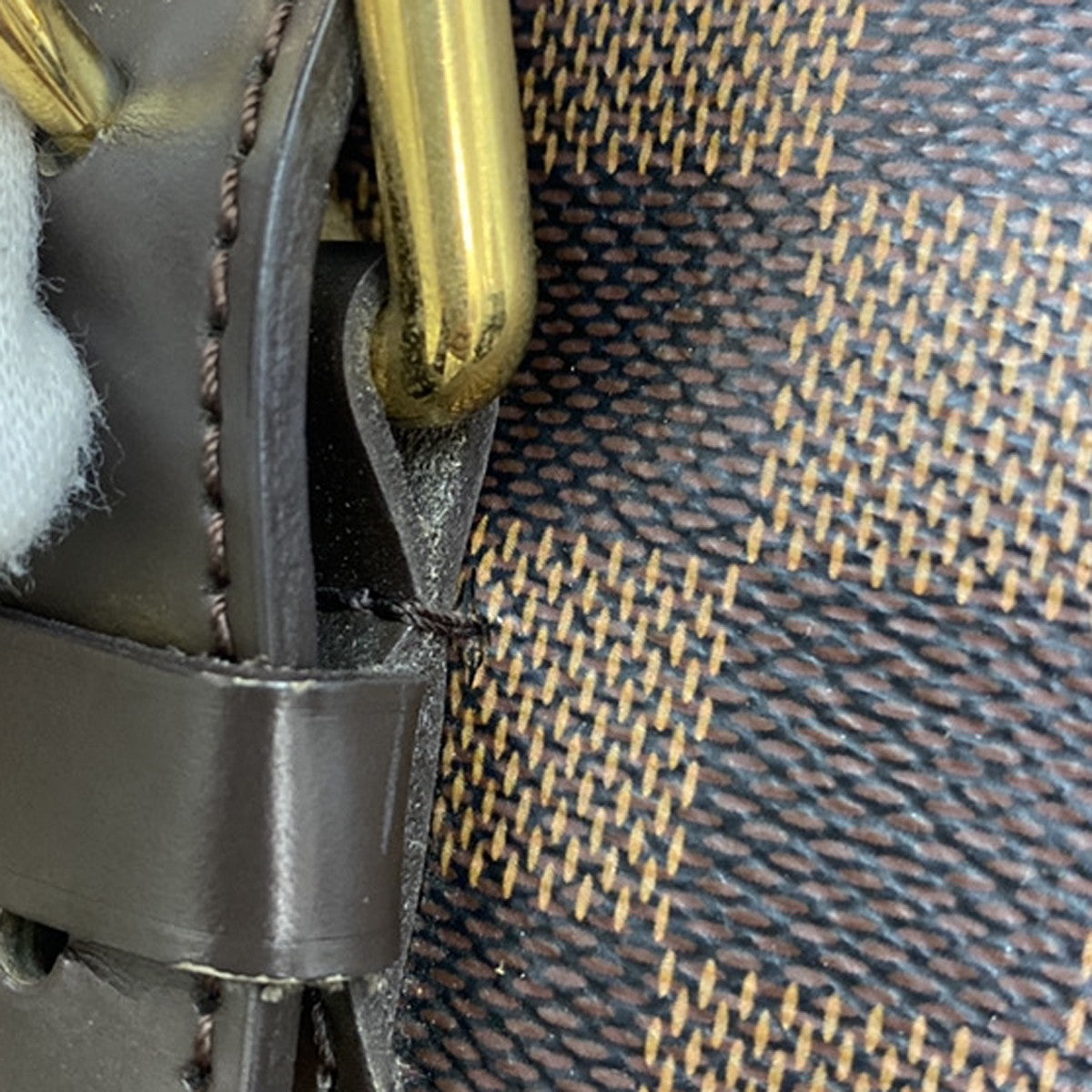 LOUIS VUITLOUIS VUITTON Hampstead MM Shoulder Bag Damier Leather N51204 70KB254