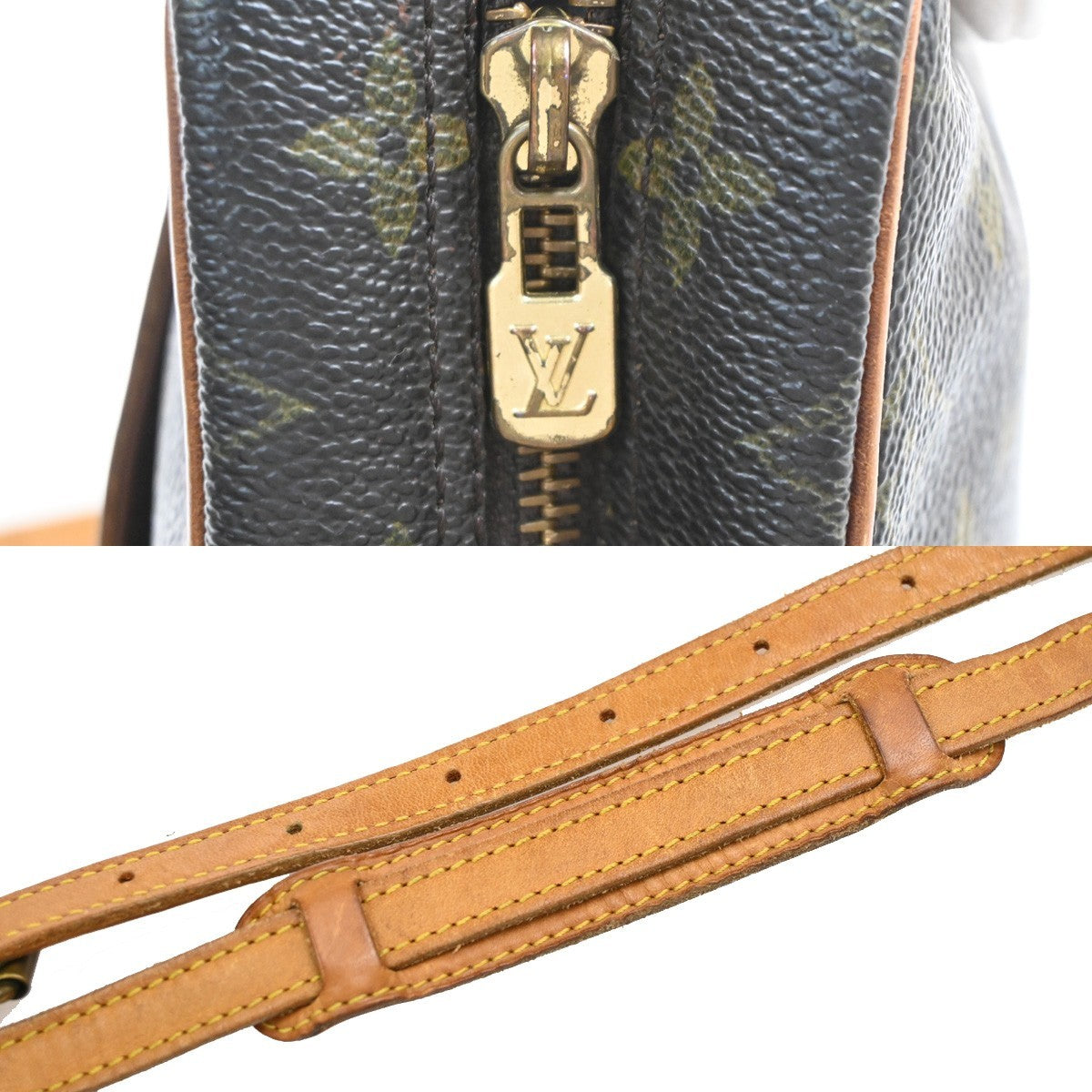 LOUIS VUITTON Trocadero 27 Shoulder Bag Monogram Leather Brown M51274 31PA088