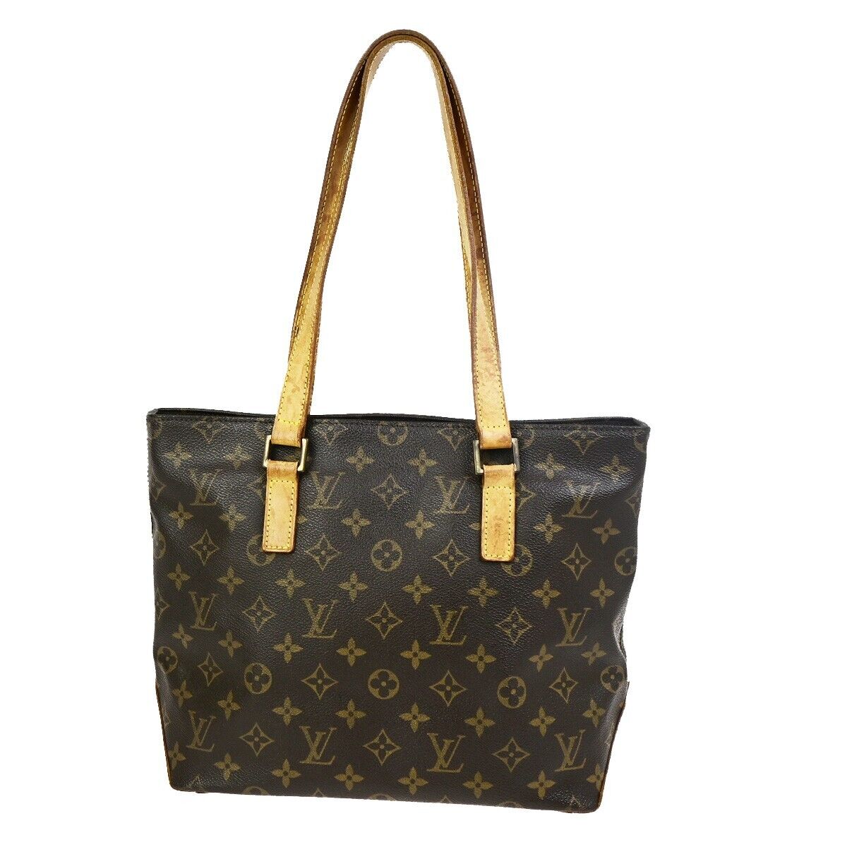 LOUIS VUITTON Cabas Piano Shoulder Bag Monogram Leather Brown M51148 39FB213