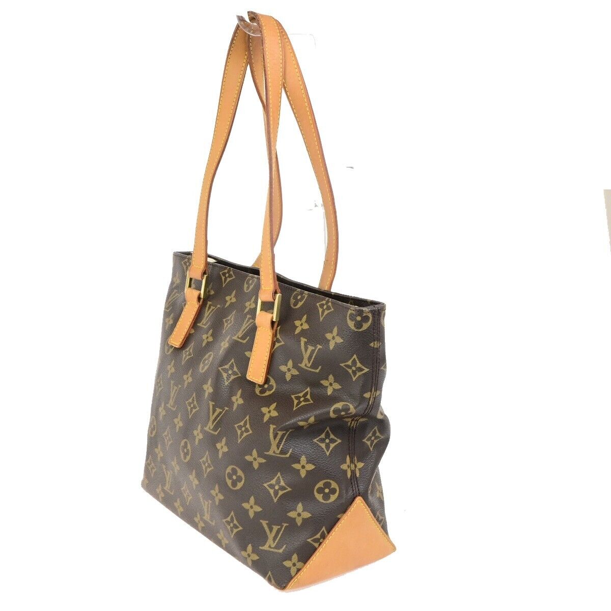 LOUIS VUITTON Cabas Piano Shoulder Bag Monogram Leather Brown M51148 16FB324