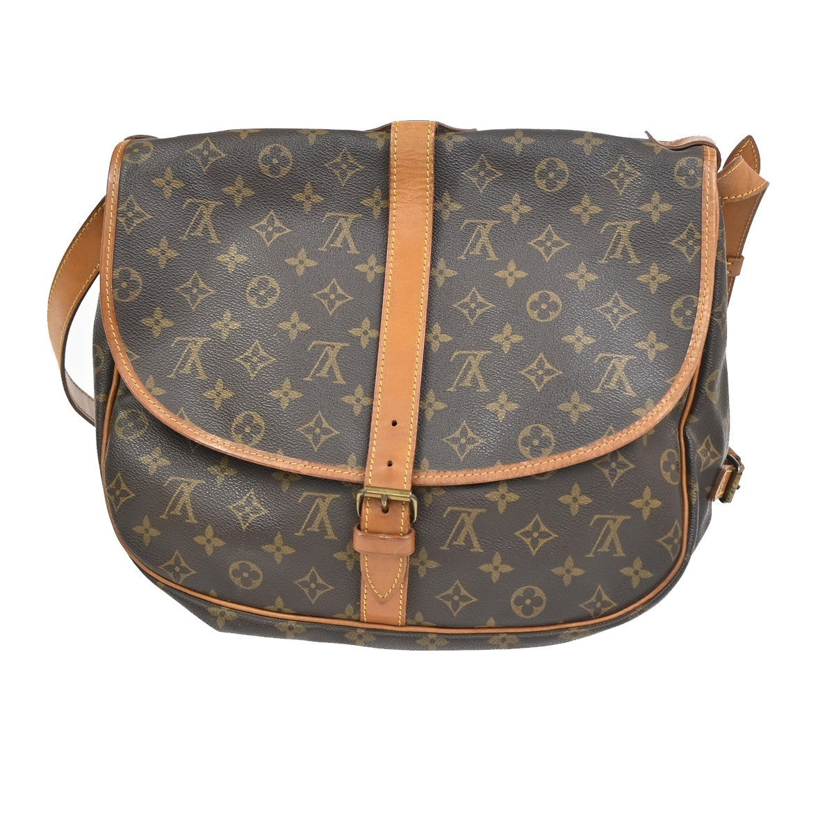 LOUIS VUITTON Saumur 35 Shoulder Bag Monogram Leather BN France M42254 79KC946