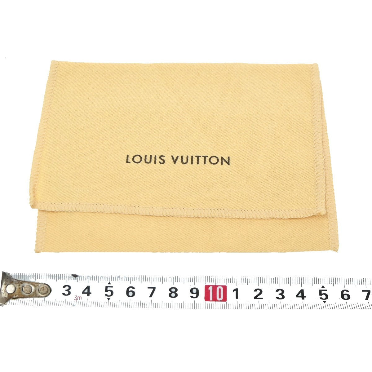 38.Live LOUIS VUITTON Logo 10 Set Dust Bag Canvas Cotton Beige Brown 08KC102