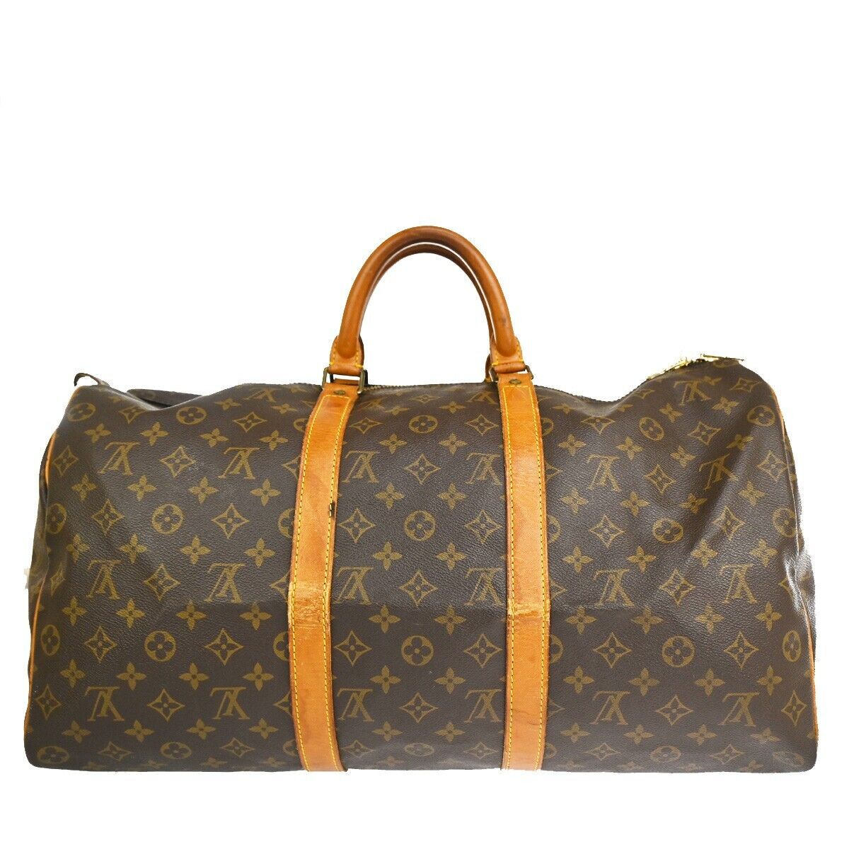 LOUIS VUITTON Keepall 50 Travel Hand Bag Monogram Leather Brown M41426 88YE260