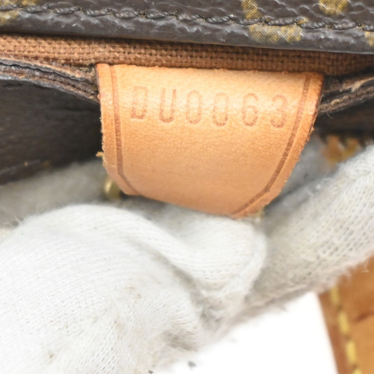 LOUIS VUITTON Cabas Piano Shoulder Bag Monogram Leather Brown M51148 34MA377
