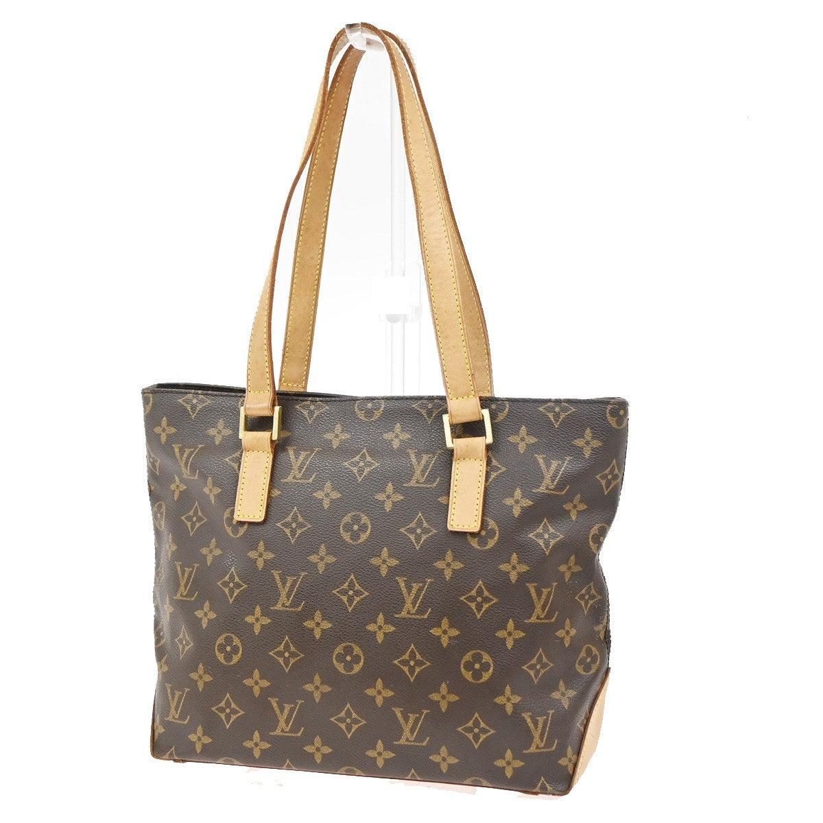 LOUIS VUITTON Cabas Piano Shoulder Bag Monogram Leather Brown M51148 93YJ044