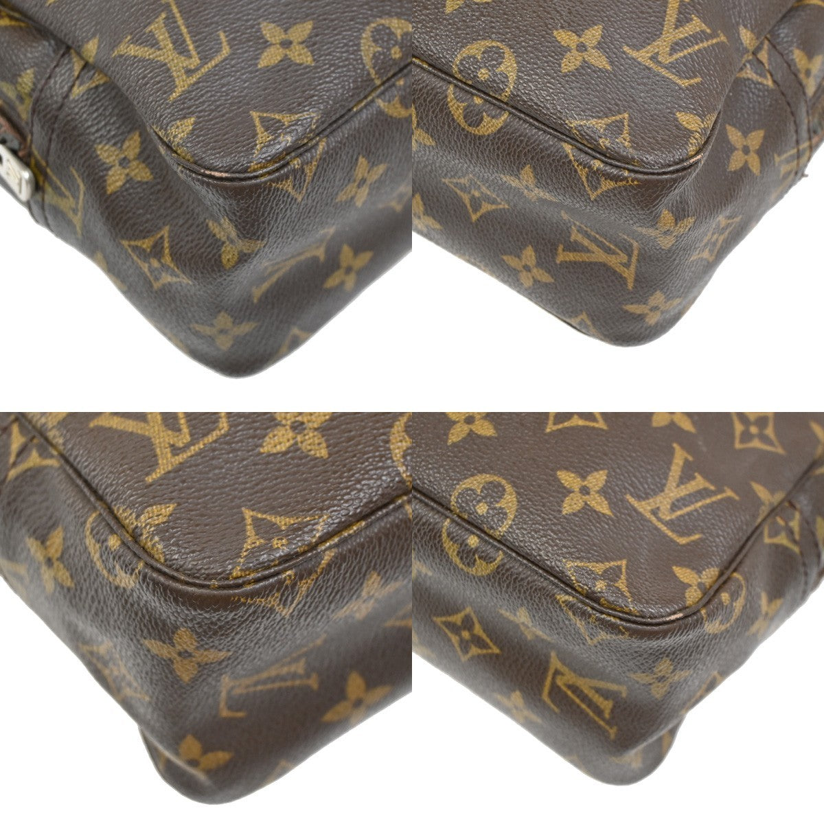 LOUIS VUITTON Trousse Toilette 28 Clutch Hand Bag Monogram Brown M47522 68KC425