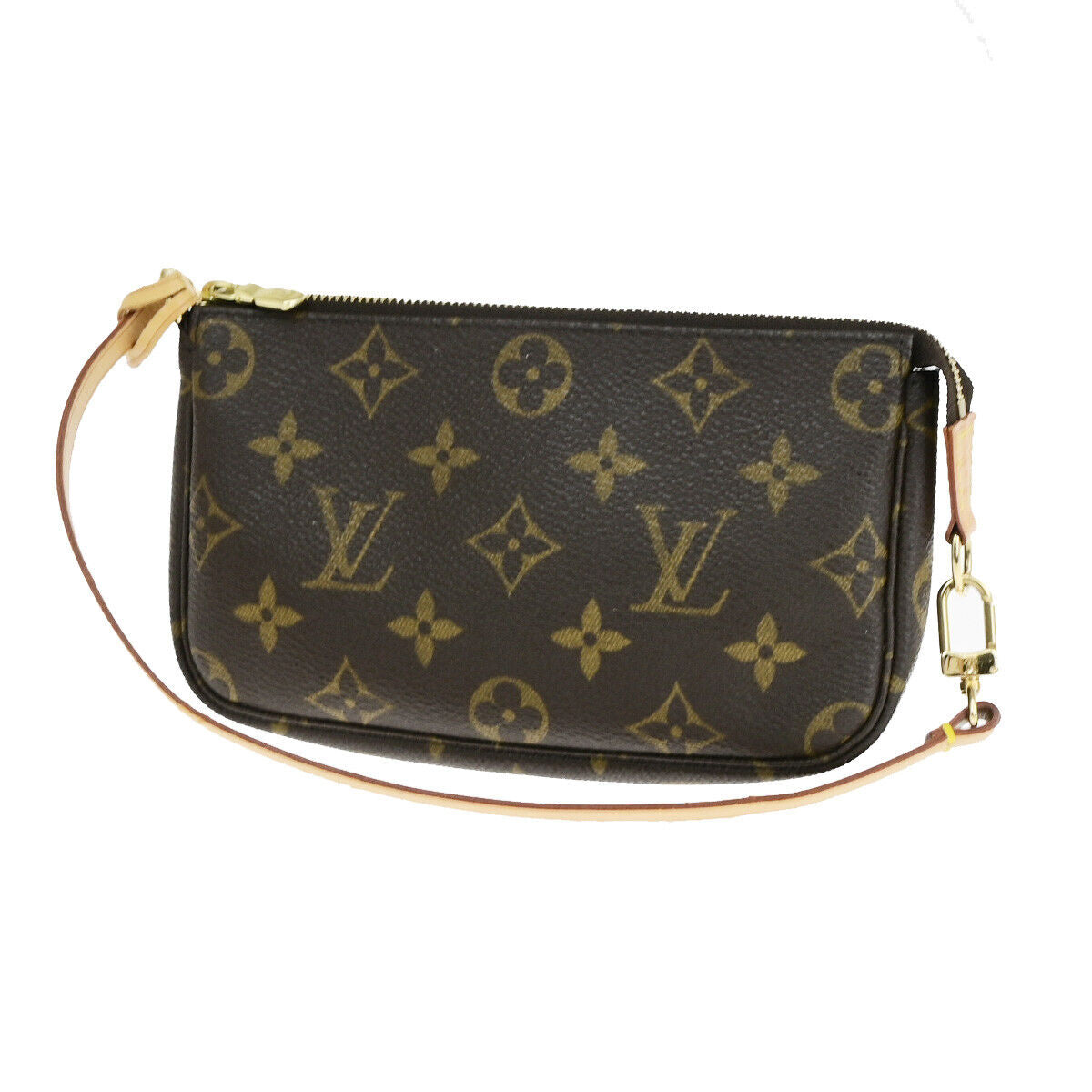 LOUIS VUITTON Mini Pochette Accessoires Hand Bag Monogram Leather M58009 12YF640