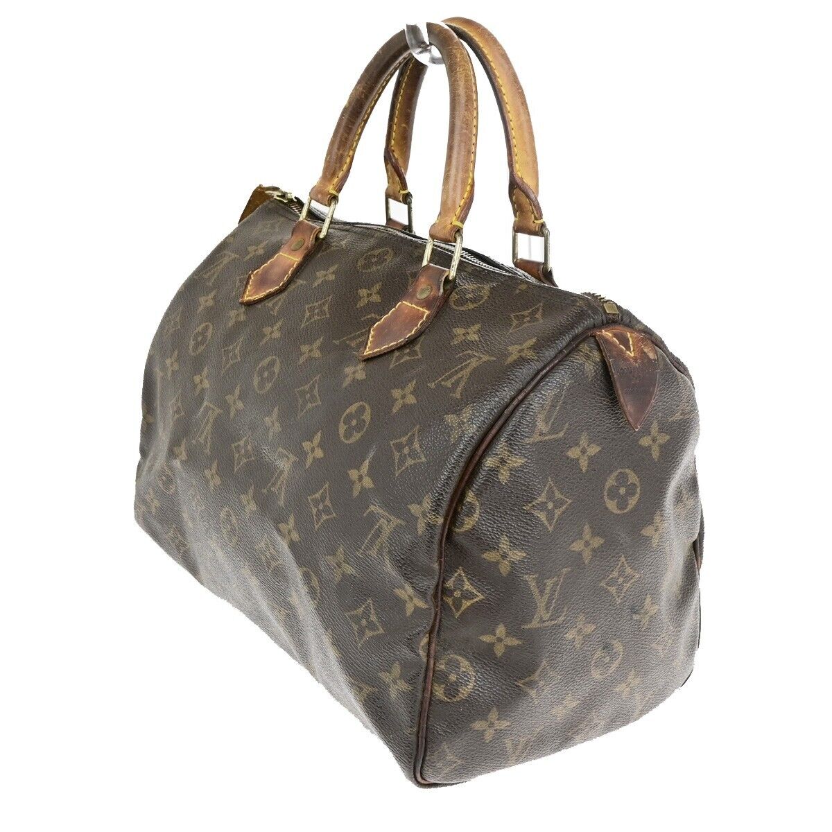 LOUIS VUITTON Speedy 30 Travel Hand Bag Monogram Leather Brown M41526 69ED105