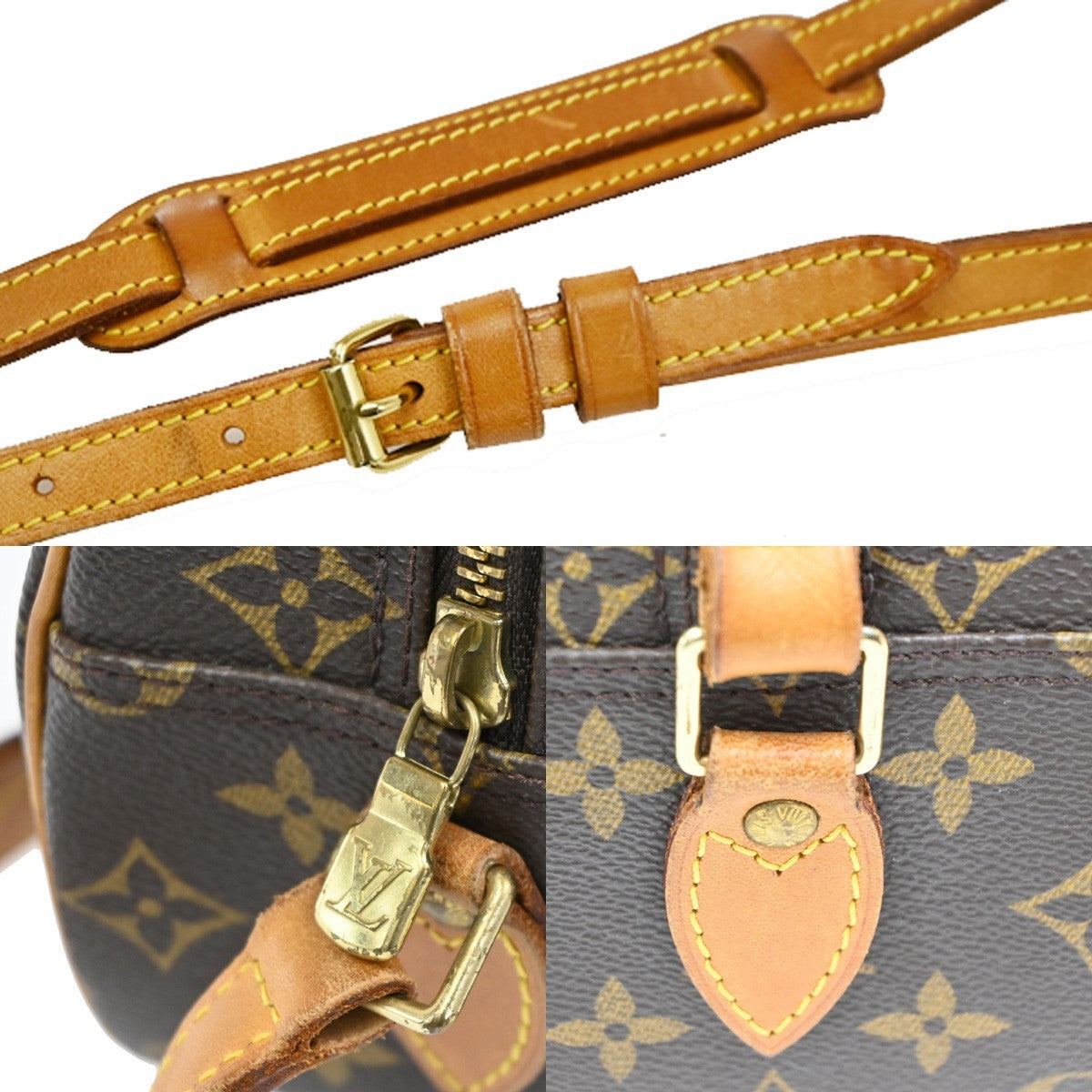 LOUIS VUITTON Blois Crossbody Shoulder Bag Monogram Leather Brown M51221 88MA014