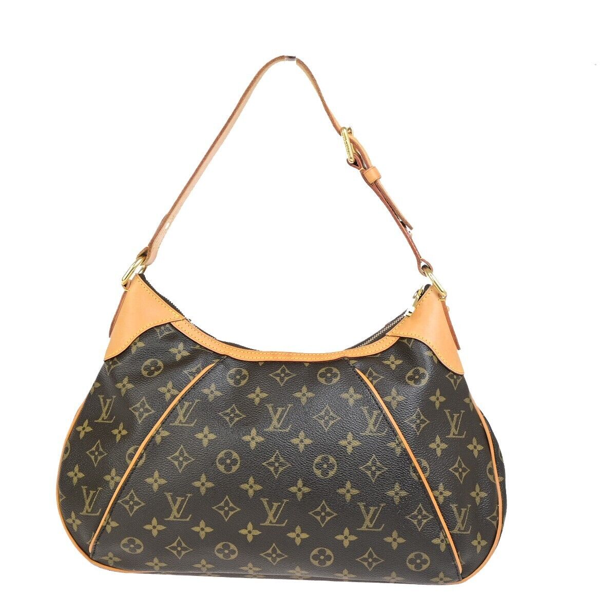LOUIS VUITTON Thames GM Hobo Shoulder Bag Monogram Leather Brown M56383 667RF199