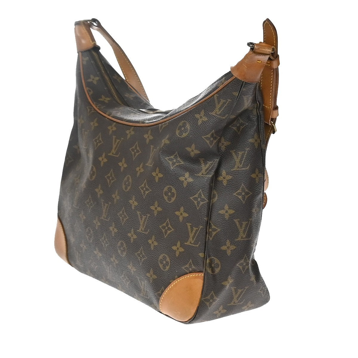 LOUIS VUITTON Boulogne 35 Shoulder Bag Monogram Leather Brown M51260 73YH997