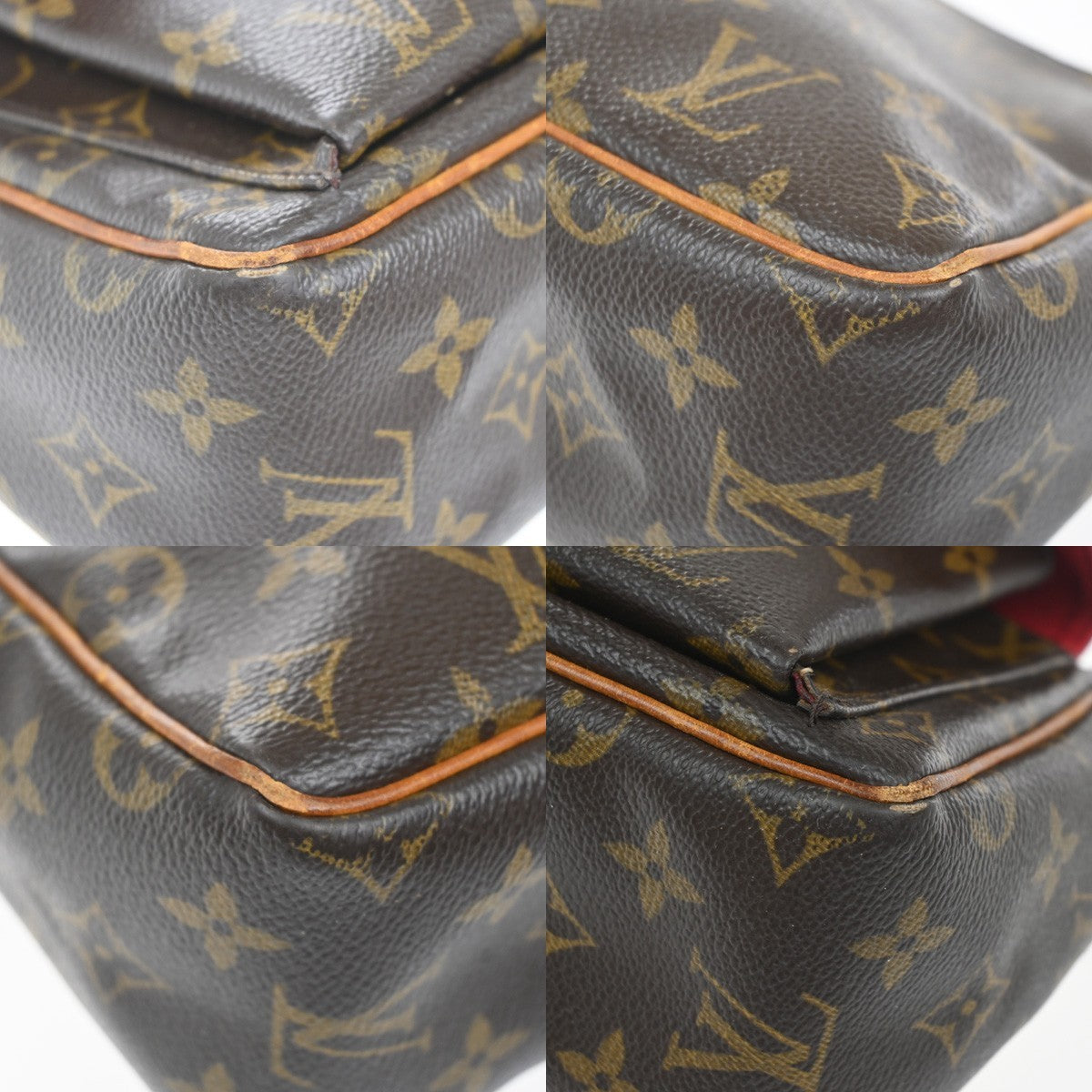 LOUIS VUITTON Viva Cite PM Shoulder Bag Monogram Leather Brown M51165 18KC701
