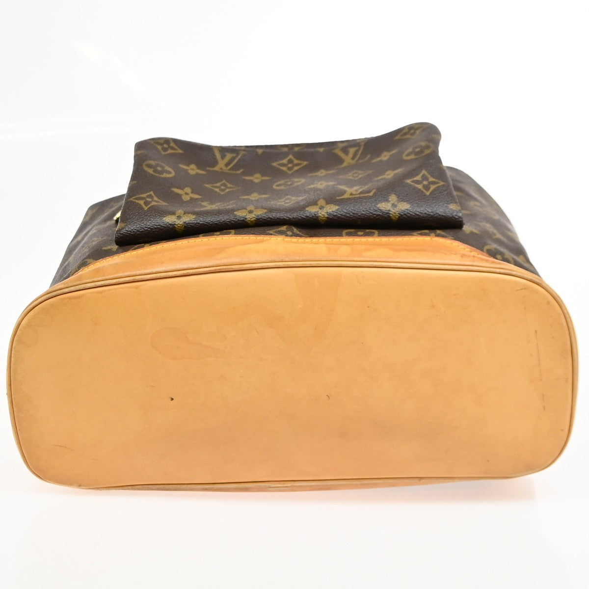 LOUIS VUITTON Montsouris GM Backpack Bag Monogram Leather Brown M51135 99PA036