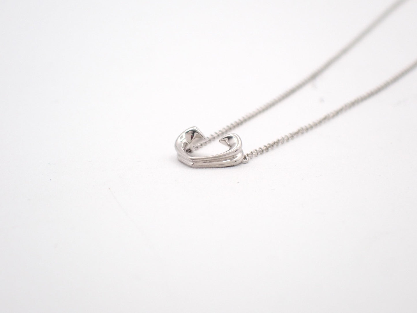 TIFFANY & CO. Paloma Picasso Tenderness Heart Necklace Silver AG 925 05CA436