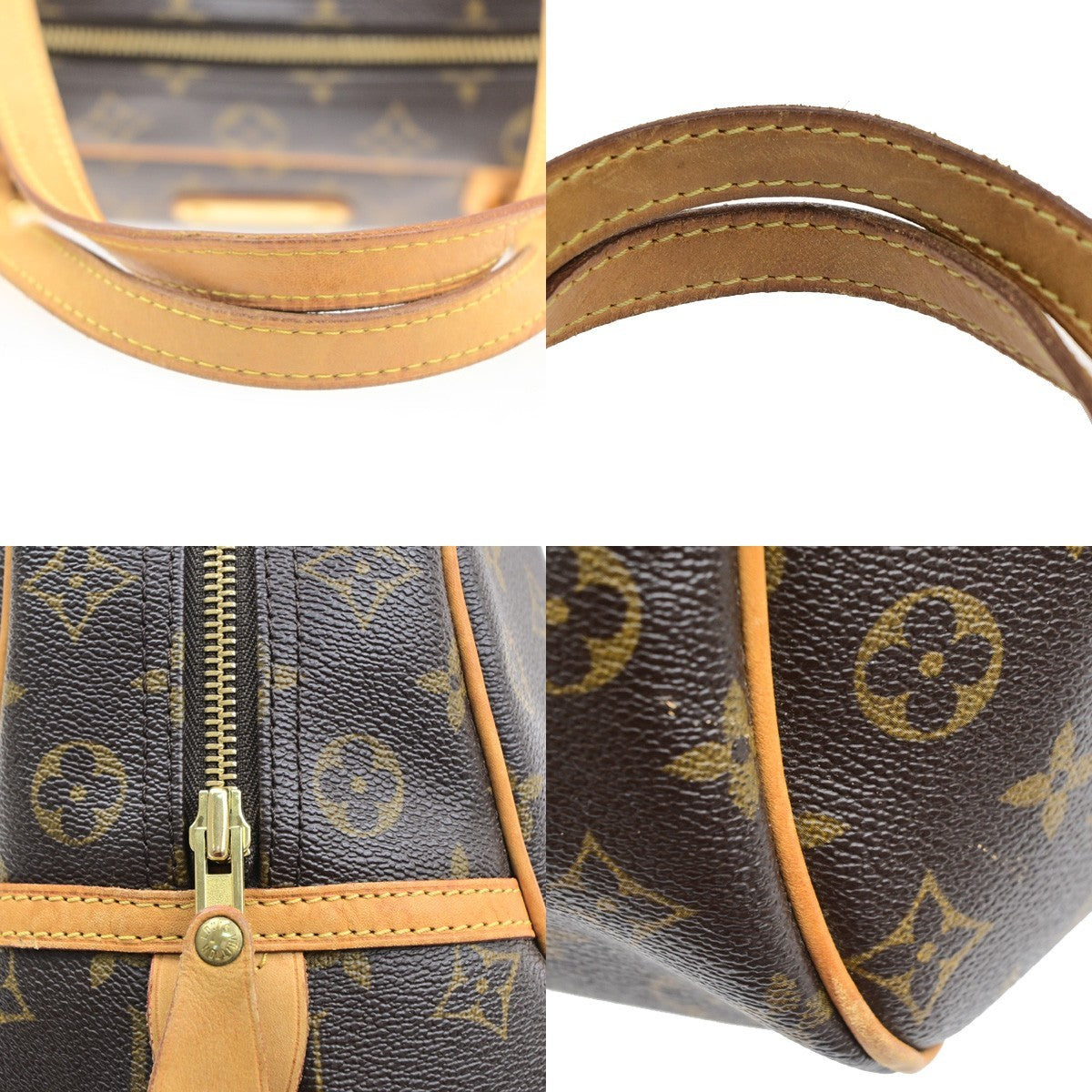 LOUIS VUITTON Montorgueil GM Shoulder Bag Monogram Leather Brown M95566 58YJ266