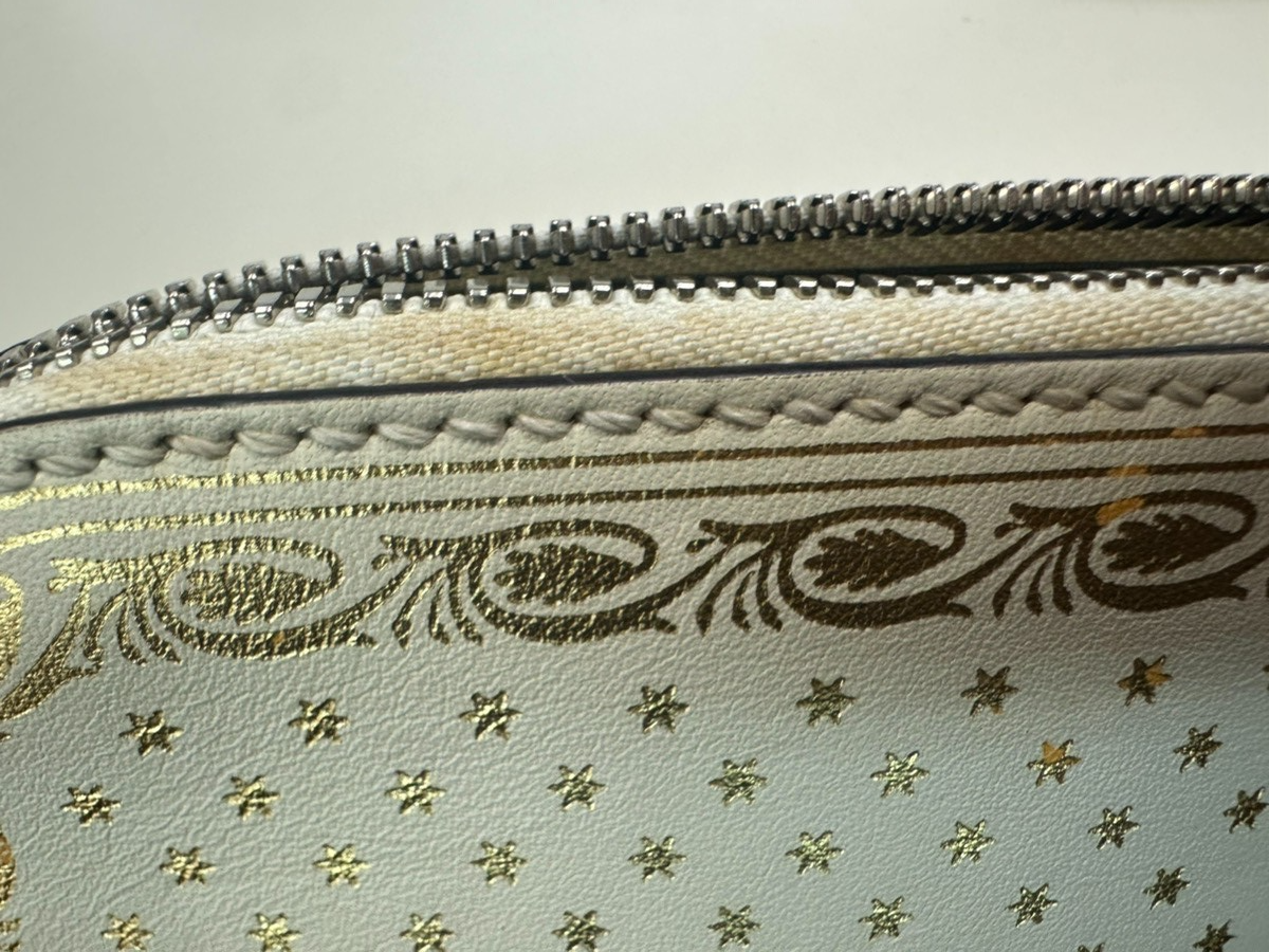 GUCCI Logo SEGA GUCCY Crossbody Mini Shoulder Bag Leather White Italy 73KC839