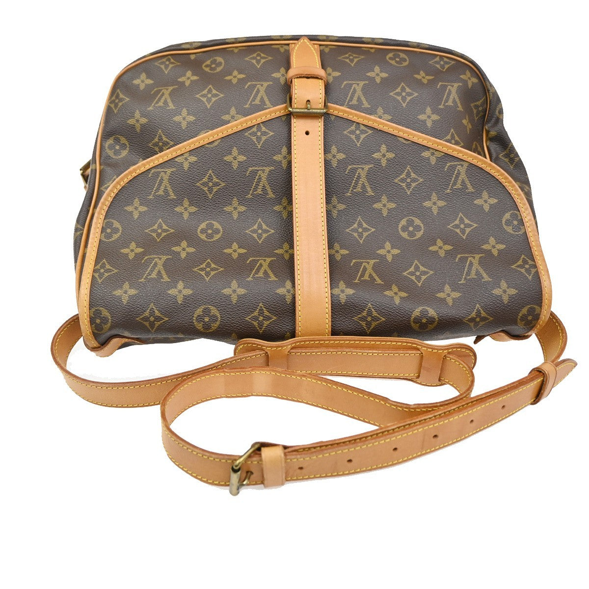 LOUIS VUITTON Saumur 35 Shoulder Bag Monogram Leather BN France M42254 15KC498