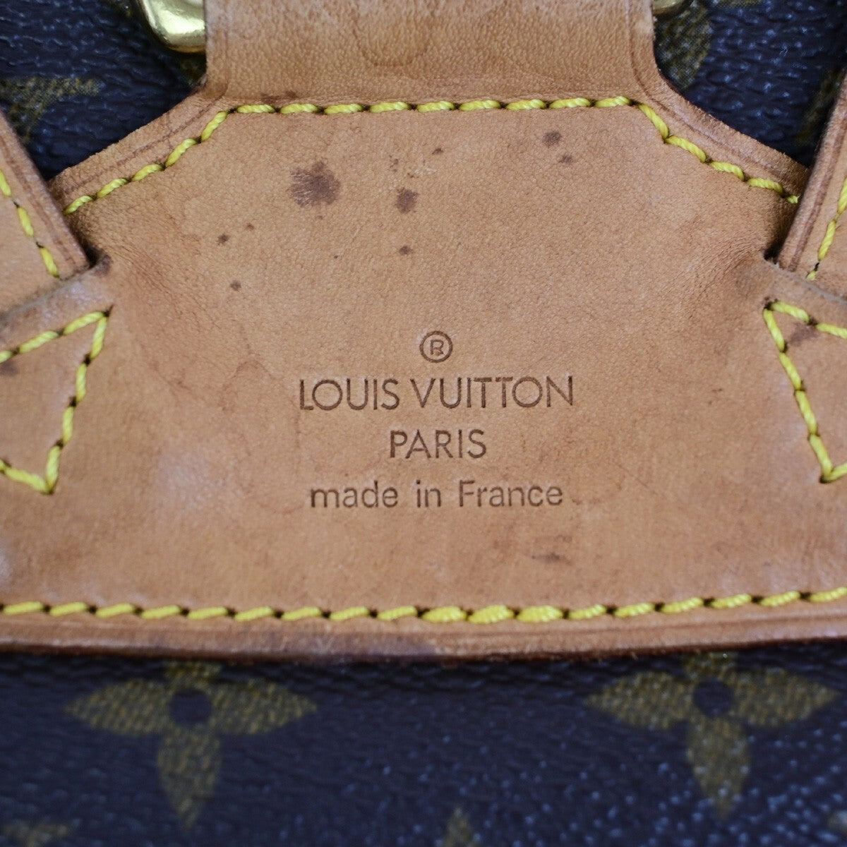 LOUIS VUITTON Montsouris MM Backpack Bag Monogram Leather Brown M51136 75EE122