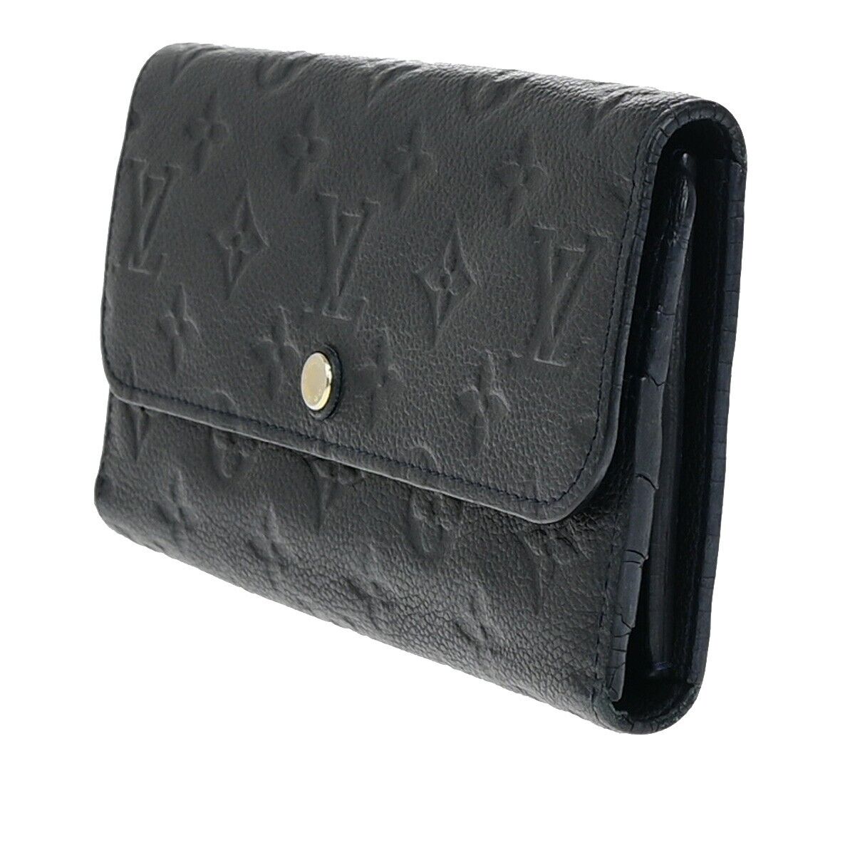 LOUIS VUITTON Virtuose Trifold Wallet Monogram Empreinte Blue M60258 88KA281