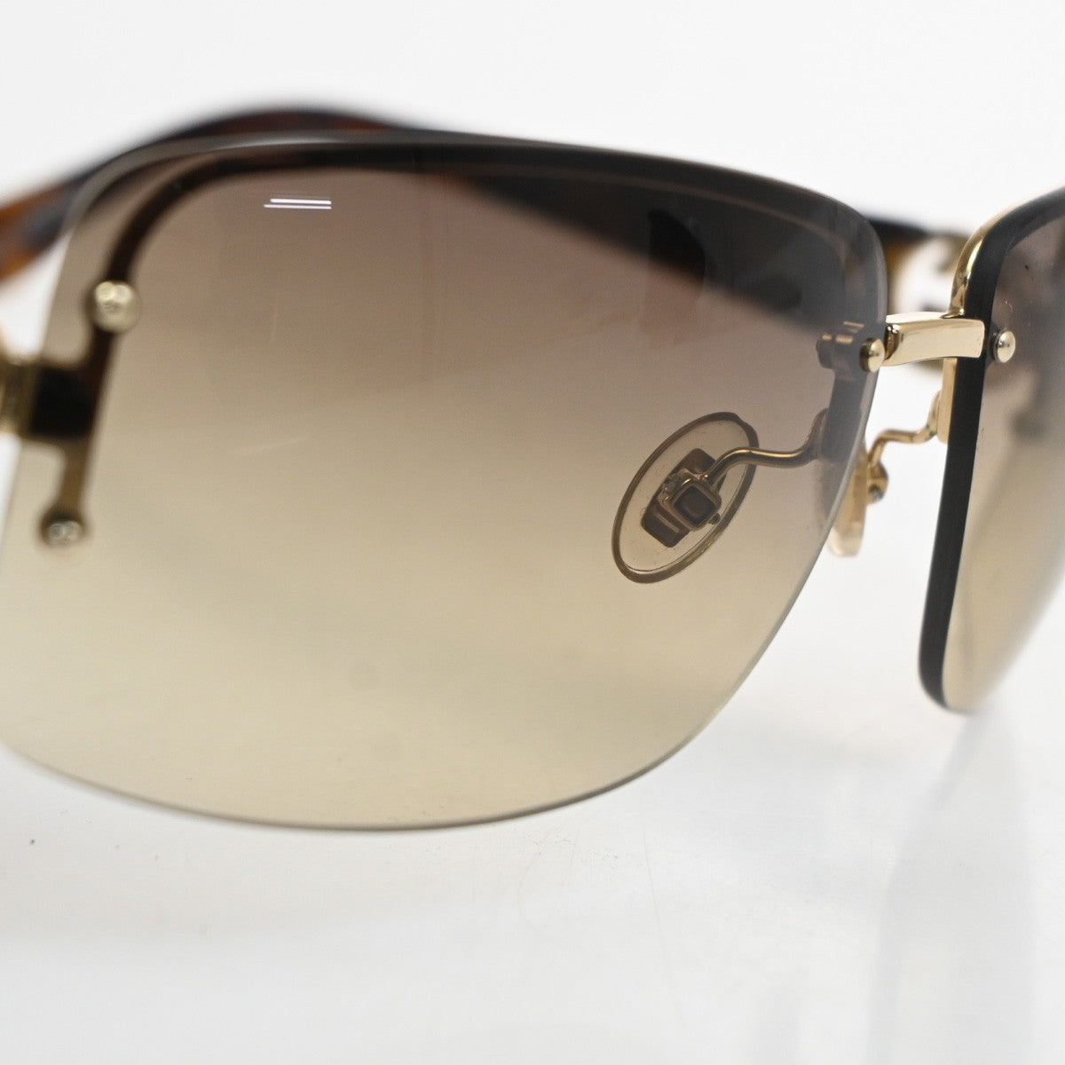 GUCCI GG Sunglasses GG 2804/F/S/ Eye Were Plastic Metal Black Brown 07TA617