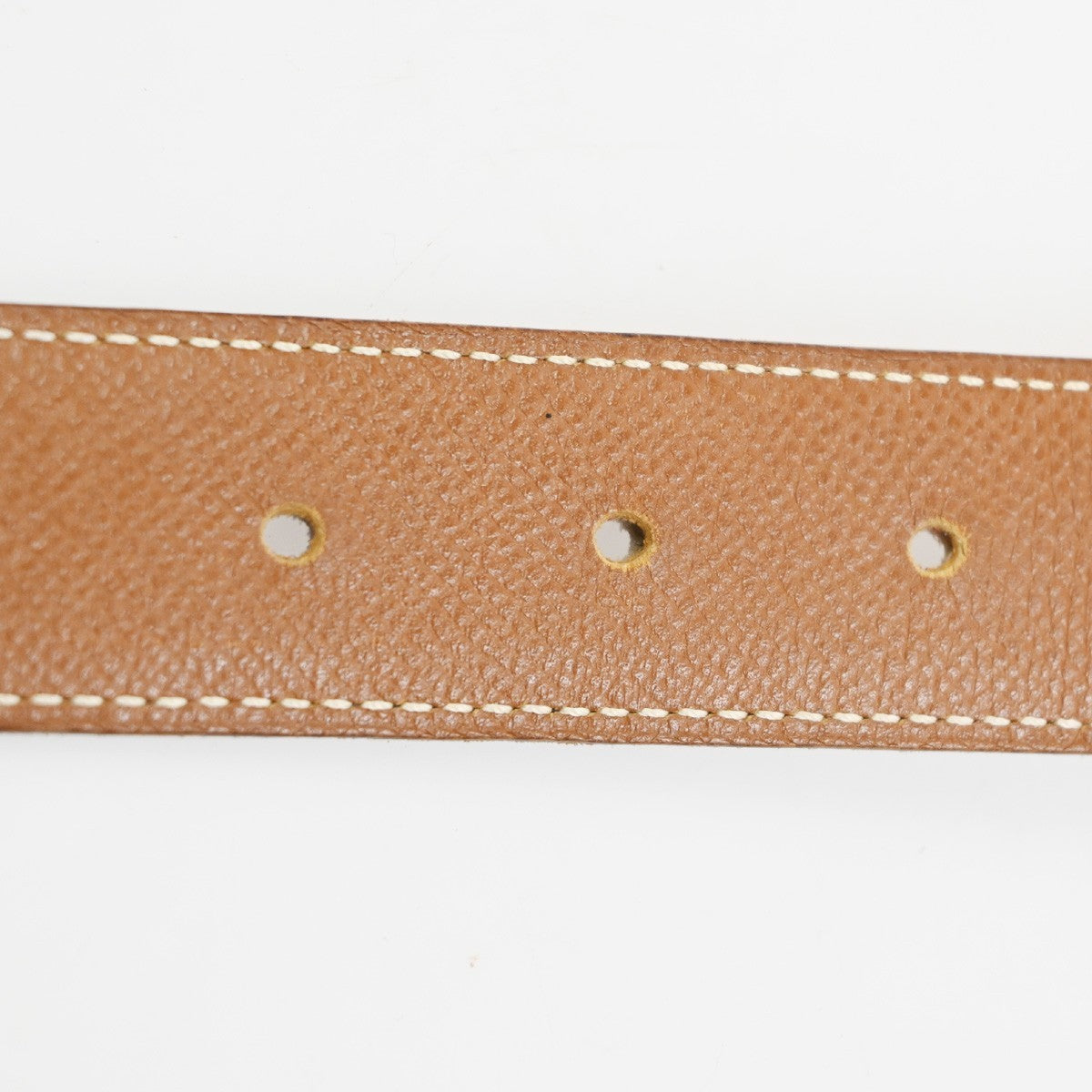 HERMES Logo Constant Reversible Buckle Belt Size 65 Leather Black BN GHW 34RL984