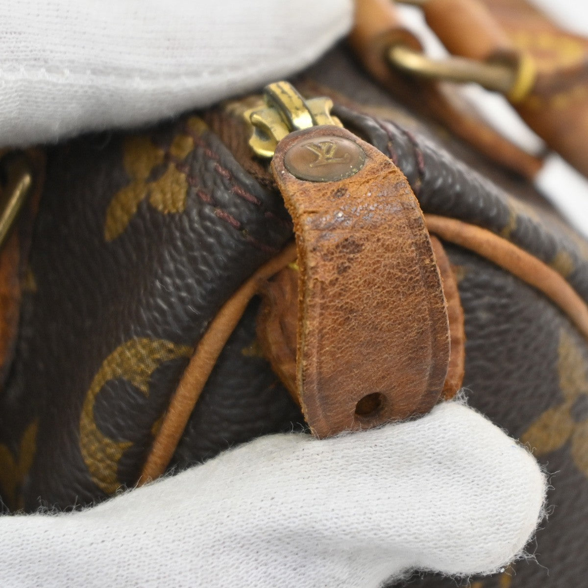 LOUIS VUITTON Mini Speedy Hand Bag Monogram Leather Brown M41534 12MA600