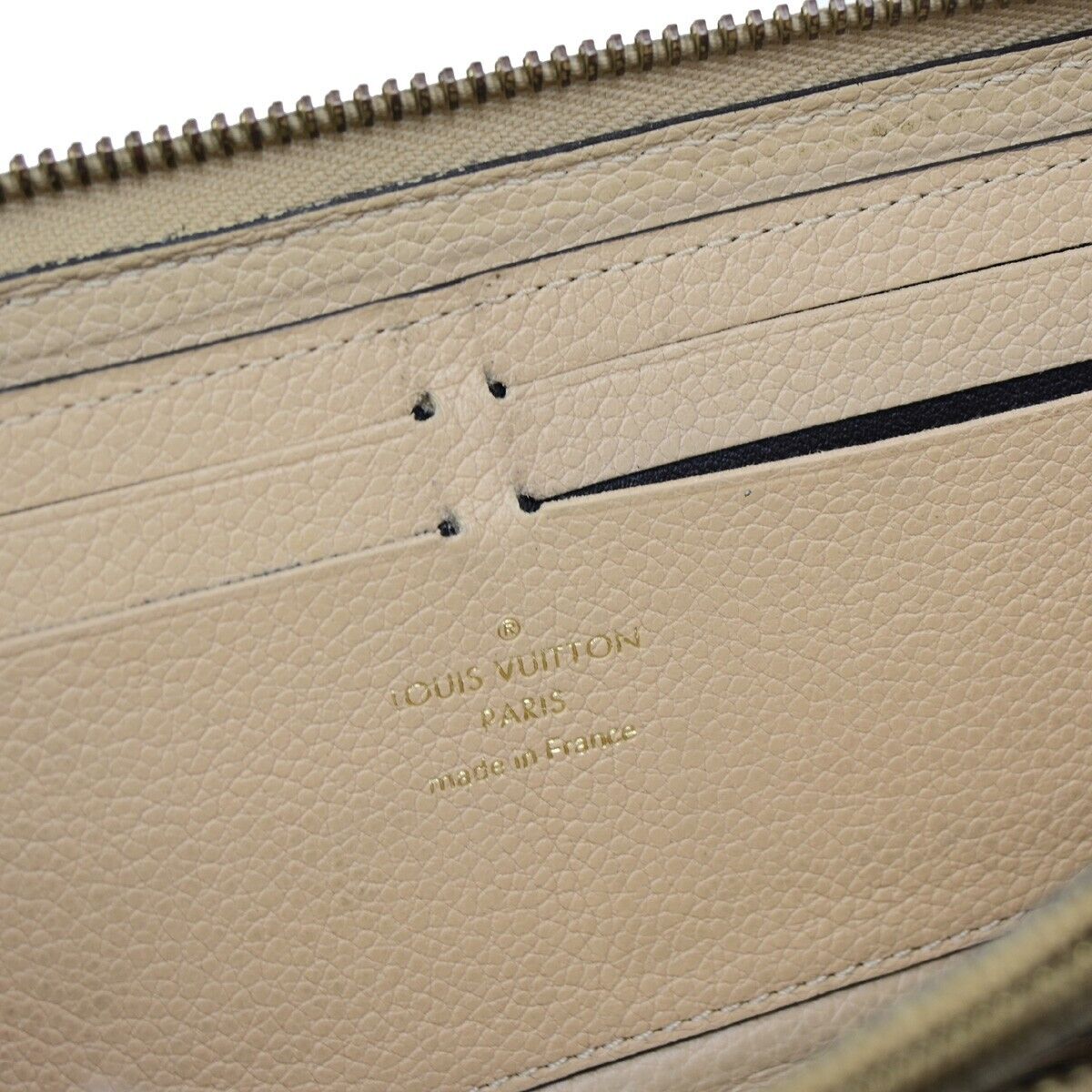 LOUIS VUITTON Clemence Long Bifold Wallet Monogram Empreinte BG M60173 35KA397