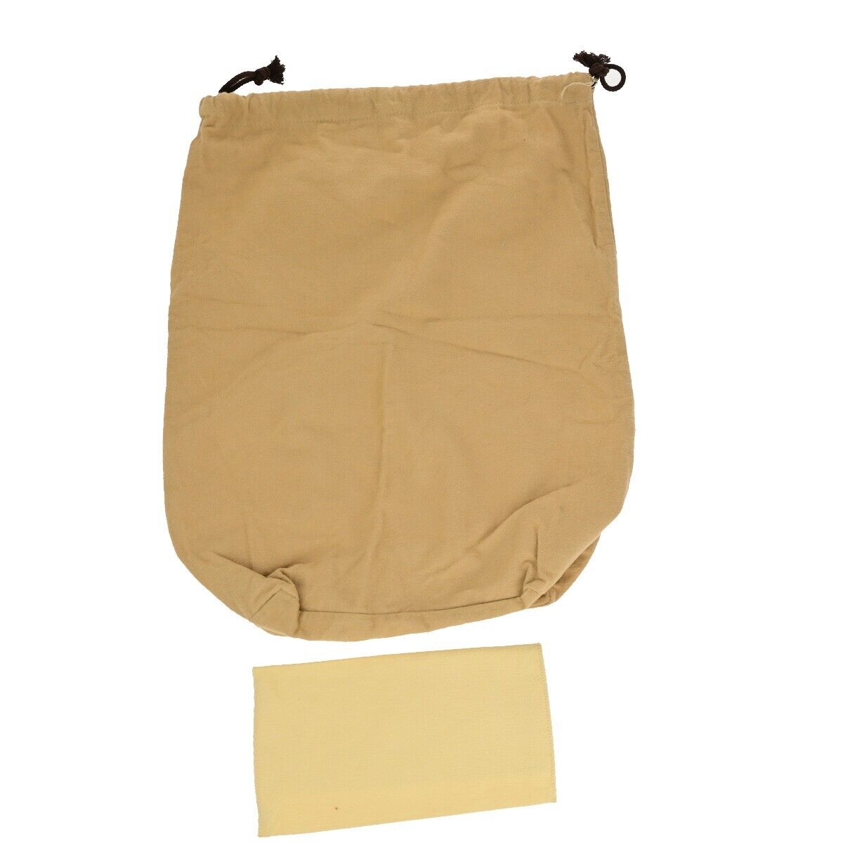 LOUIS VUITTON Logo 10 Set Dust Bag Drawstring Canvas Cotton Beige Brown 08EB499
