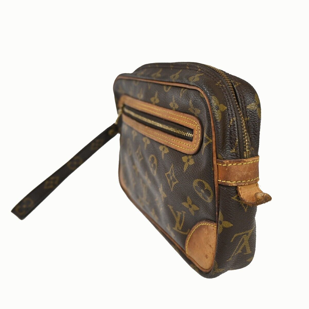 LOUIS VUITTON Marly Dragonne GM Clutch Hand Bag Monogram Brown M51825 36HB862