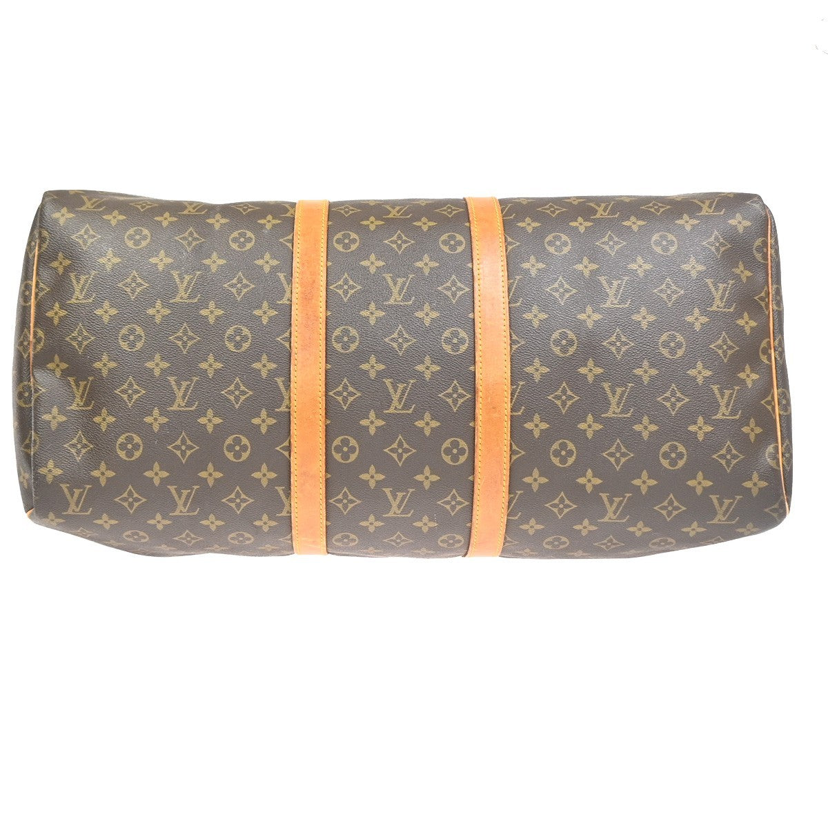 LOUIS VUITTON Keepall 55 Travel Hand Bag Monogram Leather Brown M41424 76CA817