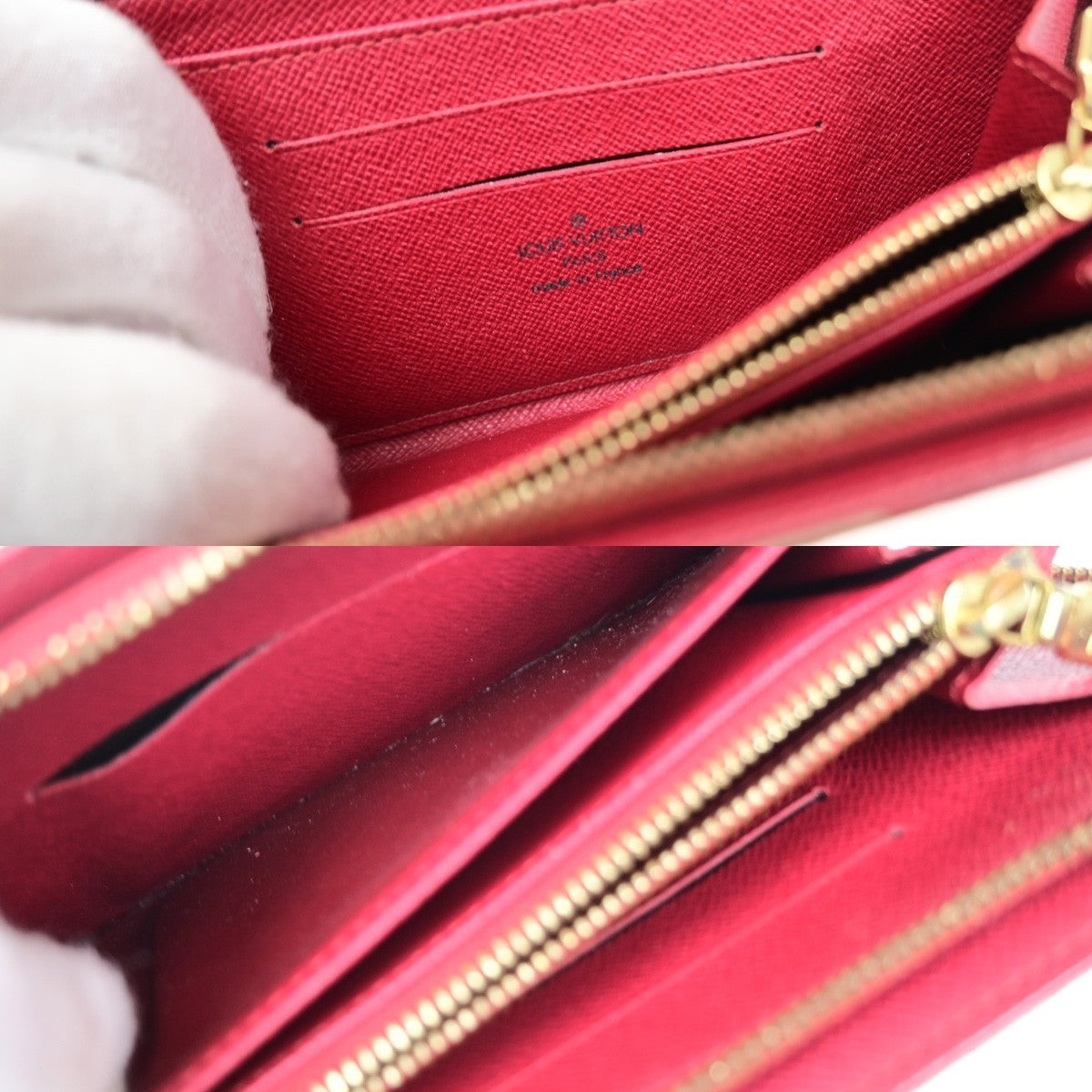 LOUIS VUITTON Porte Monnaie Zip Ling Wallet Monogram Cherry Brown M95006 70YJ247