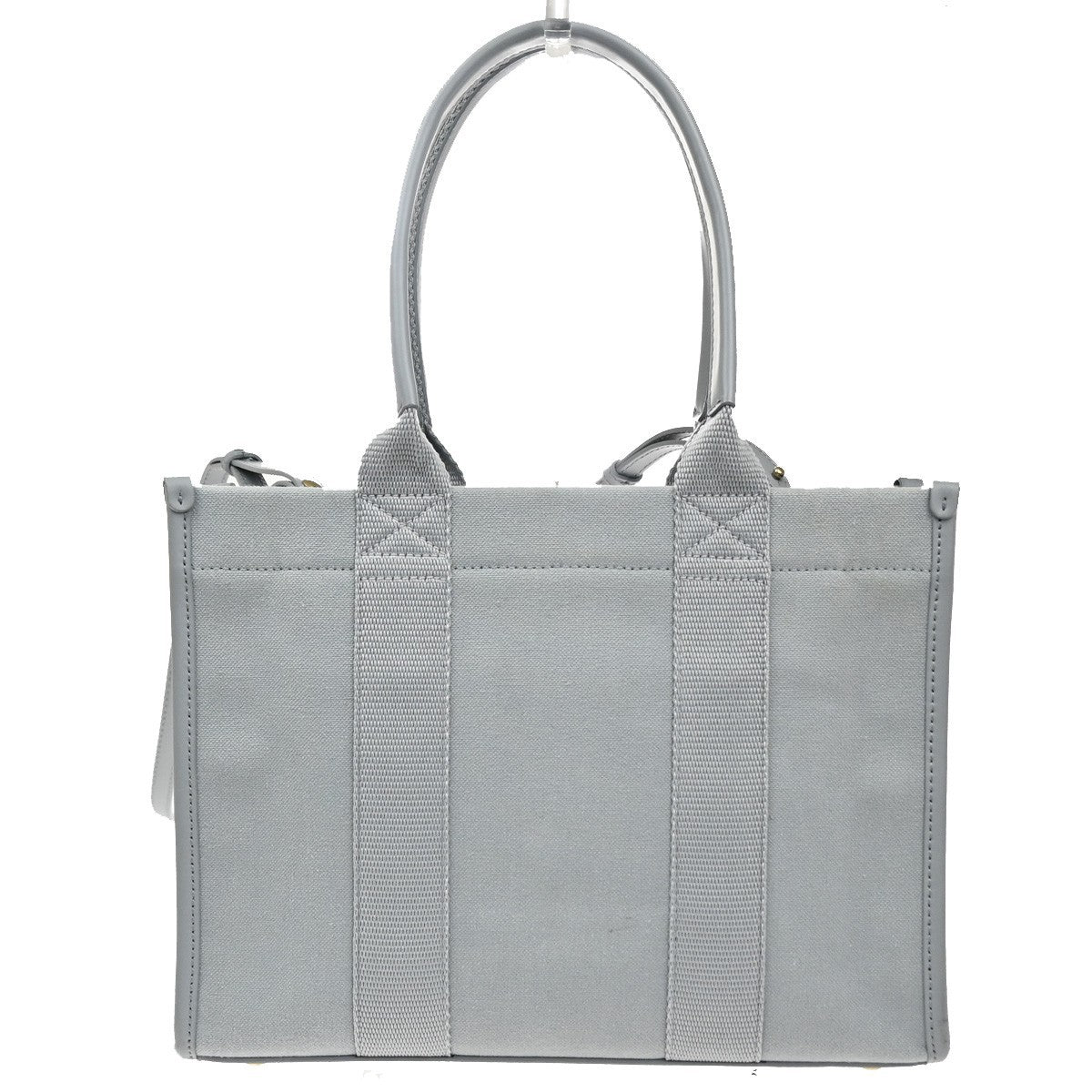 BALENCIAGA Logo Hardware Small 2Way Tote Hand Bag Canvas Leather GY 75YJ137