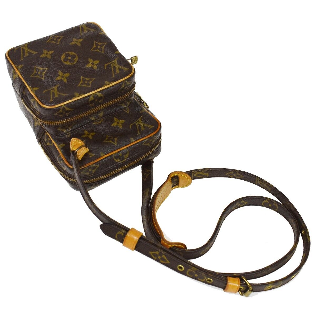 LOUIS VUITTON Mini Amazon Shoulder Bag Monogram Leather Brown M45238 86EA041