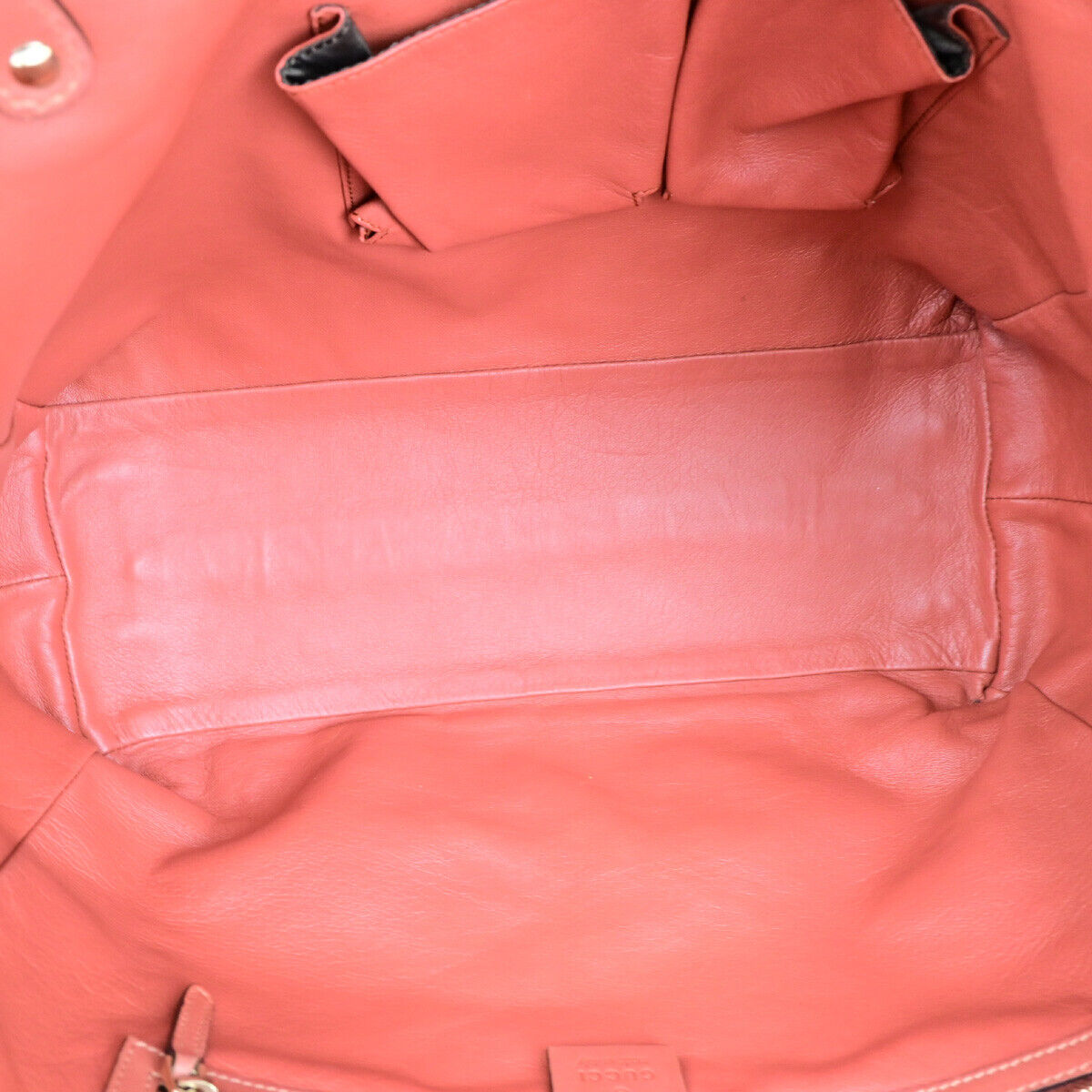 GUCCI Logo Shoulder Tote Bag Pouch Exotic Leather Pink GHW Italy 82YF660