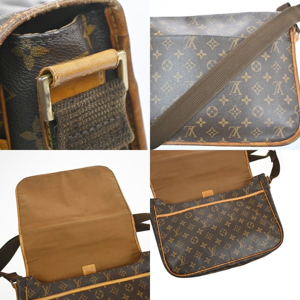 LOUIS VUITTON Messenger Bosphore GM Shoulder Bag Monogram Leather M40105 35MA532