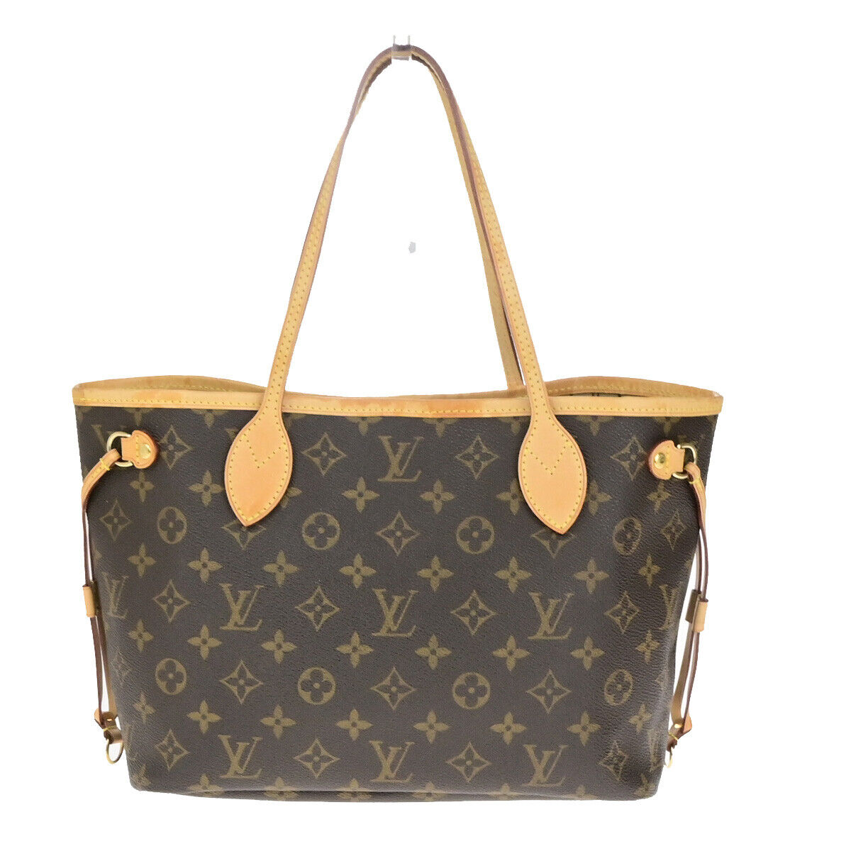 LOUIS VUITTON Neverfull PM Shoulder Tote Bag Monogram Leather BN M40155 55YG761