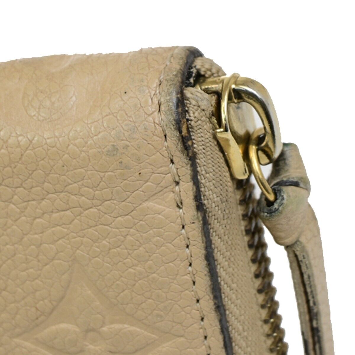 LOUIS VUITTON Clemence Long Bifold Wallet Monogram Empreinte BG M60173 35KA397