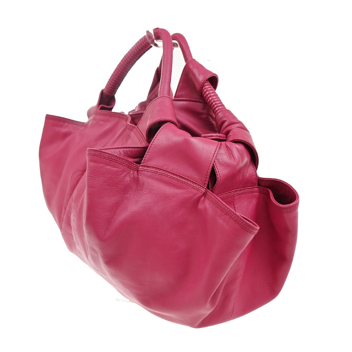 LOEWE Anagram Logo Nappa Aire Hand Bag Leather Pink GHW Spain 85RL517