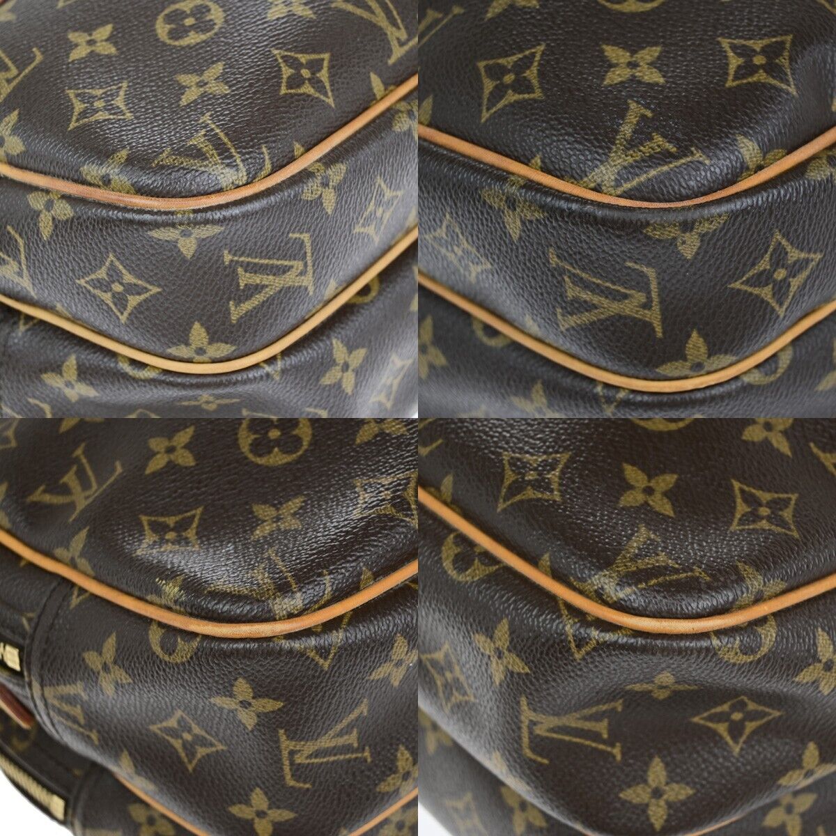 LOUIS VUITTON Reporter PM Crossbody Shoulder Bag Monogram Leather M45254 17ED015