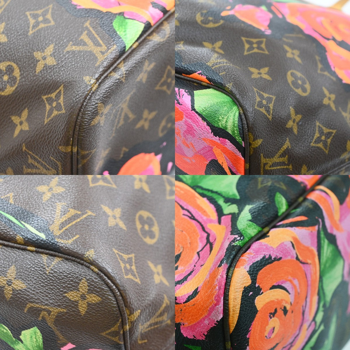 LOUIS VUITTON Neverfull MM Shoulder Bag Monogram Rose Leather BN M48613 678RP175
